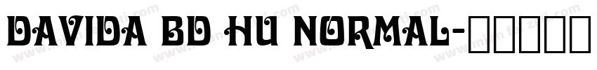 Davida Bd HU Normal字体转换